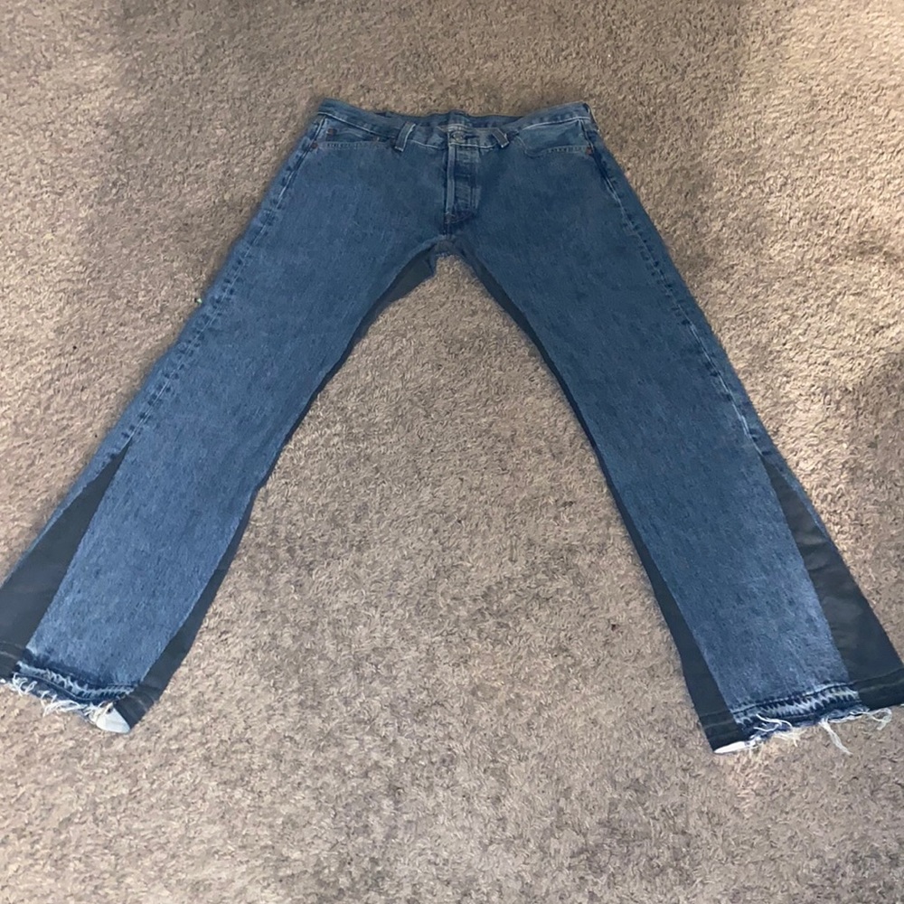 Mens custom Levi’s flare denim